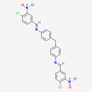 4,4'-methanediylbis{N-[(E)-(4-chloro-3-nitrophenyl)methylidene]aniline}