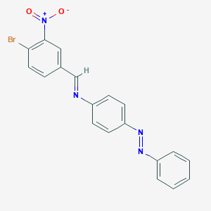 N-[(E)-(4-bromo-3-nitrophenyl)methylidene]-4-[(E)-phenyldiazenyl]aniline