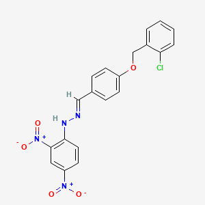 (1E)-1-{4-[(2-chlorobenzyl)oxy]benzylidene}-2-(2,4-dinitrophenyl)hydrazine