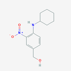 molecular formula C13H18N2O3 B1501489 (4-(Cyclohexylamino)-3-nitrophenyl)methanol CAS No. 509094-02-4