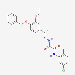 2-{(2E)-2-[4-(benzyloxy)-3-ethoxybenzylidene]hydrazinyl}-N-(5-chloro-2-methylphenyl)-2-oxoacetamide