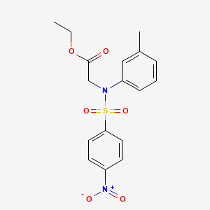 Ethyl 2-[N-(3-methylphenyl)4-nitrobenzenesulfonamido]acetate