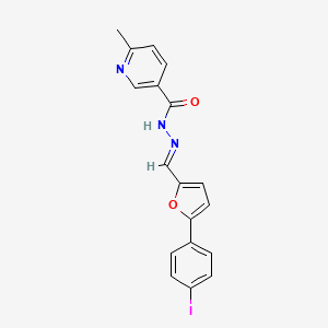 N'-{(E)-[5-(4-iodophenyl)furan-2-yl]methylidene}-6-methylpyridine-3-carbohydrazide