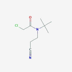 N-tert-butyl-2-chloro-N-(2-cyanoethyl)acetamide