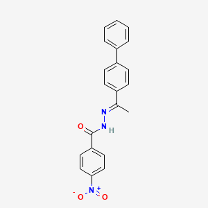 N'-[1-(4-biphenylyl)ethylidene]-4-nitrobenzohydrazide