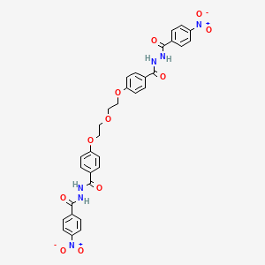 molecular formula C32H28N6O11 B15015331 N',N''-[oxybis(ethane-2,1-diyloxybenzene-4,1-diylcarbonyl)]bis(4-nitrobenzohydrazide) 