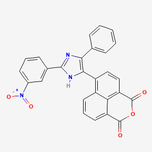 6-[2-(3-nitrophenyl)-5-phenyl-1H-imidazol-4-yl]-1H,3H-benzo[de]isochromene-1,3-dione