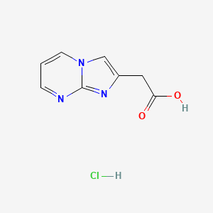 molecular formula C8H8ClN3O2 B1501537 Imidazo[1,2-a]pyrimidine-2-acetic acid hydrochloride CAS No. 1049730-74-6
