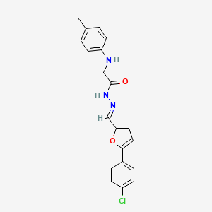 N'-[(E)-[5-(4-Chlorophenyl)furan-2-YL]methylidene]-2-[(4-methylphenyl)amino]acetohydrazide