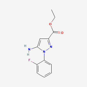molecular formula C12H12FN3O2 B1501543 Ethyl 5-amino-1-(2-fluorophenyl)-1H-pyrazole-3-carboxylate CAS No. 304874-05-3