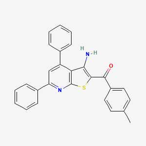 (3-Amino-4,6-diphenylthieno[2,3-b]pyridin-2-yl)(4-methylphenyl)methanone