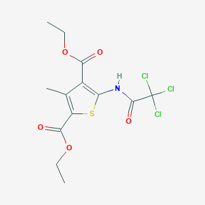 Diethyl 3-methyl-5-[(trichloroacetyl)amino]thiophene-2,4-dicarboxylate