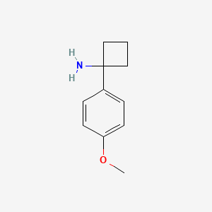 molecular formula C11H16ClNO B1501554 1-(4-Methoxyphenyl)cyclobutanamine CAS No. 1017387-07-3