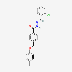 N'-[(E)-(2-chlorophenyl)methylidene]-4-[(4-methylphenoxy)methyl]benzohydrazide