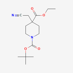 1-tert-Butyl 4-ethyl 4-(cyanomethyl)piperidine-1,4-dicarboxylate