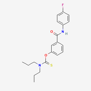 O-{3-[(4-fluorophenyl)carbamoyl]phenyl} dipropylcarbamothioate