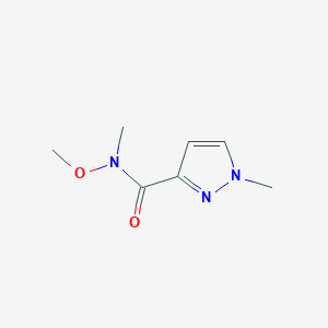 molecular formula C7H11N3O2 B1501558 N-methoxy-N,1-dimethyl-1H-pyrazole-3-carboxamide CAS No. 875553-40-5