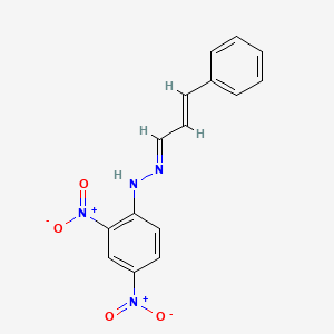 molecular formula C15H12N4O4 B15015591 Cinnamaldehyde, (2,4-dinitrophenyl)hydrazone CAS No. 20710-28-5