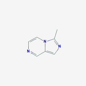 molecular formula C7H7N3 B150156 3-甲基咪唑并[1,5-a]吡嗪 CAS No. 39204-53-0