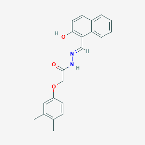 2-(3,4-dimethylphenoxy)-N'-[(E)-(2-hydroxynaphthalen-1-yl)methylidene]acetohydrazide