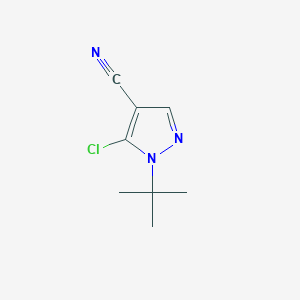 molecular formula C8H10ClN3 B1501565 1-tert-butyl-5-chloro-1H-pyrazole-4-carbonitrile CAS No. 1050619-87-8