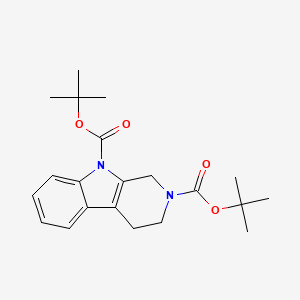 molecular formula C21H28N2O4 B1501566 二叔丁基 3,4-二氢-1H-吡啶并[3,4-b]吲哚-2,9-二羧酸酯 CAS No. 1196075-55-4