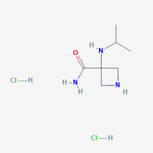 3-(Isopropylamino)azetidine-3-carboxamide dihydrochloride