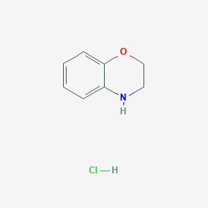 molecular formula C8H10ClNO B1501569 3,4-Dihydro-2H-benzo[b][1,4]oxazine hydrochloride CAS No. 98491-38-4