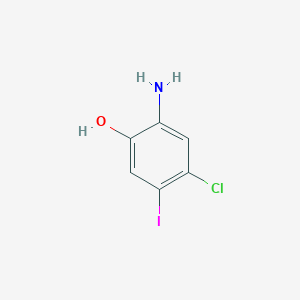 molecular formula C6H5ClINO B1501571 2-Amino-4-chloro-5-iodophenol CAS No. 1037298-18-2