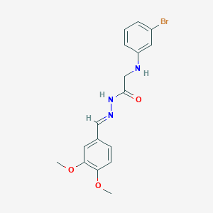 2-[(3-Bromophenyl)amino]-N'-[(E)-(3,4-dimethoxyphenyl)methylidene]acetohydrazide