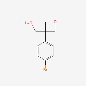 molecular formula C10H11BrO2 B1501573 (3-(4-Bromophenyl)oxetan-3-yl)methanol CAS No. 1188264-15-4