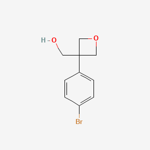 molecular formula C10H11BrO2 B1501573 (3-(4-溴苯基)氧杂环丁烷-3-基)甲醇 CAS No. 1188264-15-4