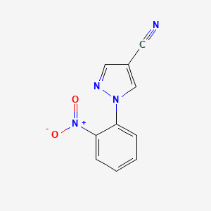 molecular formula C10H6N4O2 B1501574 1-(2-nitrophenyl)-1H-pyrazole-4-carbonitrile CAS No. 90947-37-8