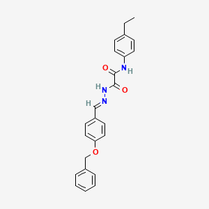 molecular formula C24H23N3O3 B15015743 2-(2-(4-(Benzyloxy)benzylidene)hydrazino)-N-(4-ethylphenyl)-2-oxoacetamide CAS No. 339254-25-0