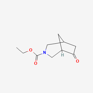 molecular formula C10H15NO3 B1501576 6-オキソ-3-アザビシクロ[3.2.1]オクタン-3-カルボン酸エチル CAS No. 850991-53-6