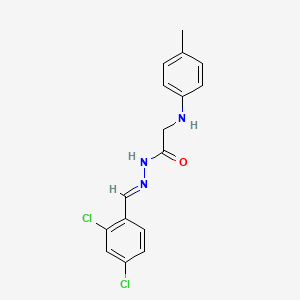 N'-[(E)-(2,4-dichlorophenyl)methylidene]-2-(4-toluidino)acetohydrazide