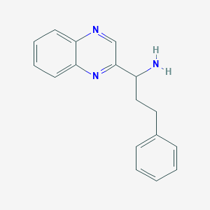 molecular formula C17H17N3 B1501579 3-Phenyl-1-quinoxalin-2-YL-propylamine CAS No. 885275-30-9