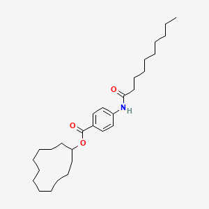 molecular formula C29H47NO3 B15015804 Cyclododecyl 4-(decanoylamino)benzoate 