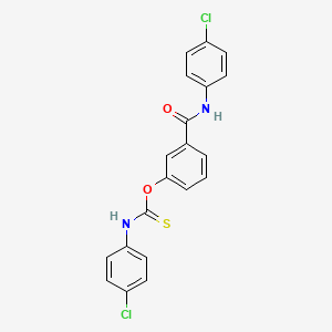 O-{3-[(4-chlorophenyl)carbamoyl]phenyl} (4-chlorophenyl)carbamothioate