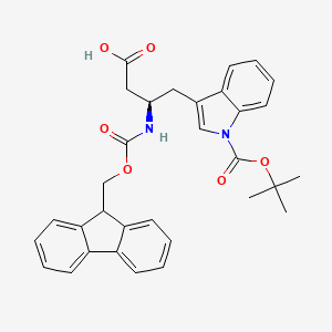 molecular formula C32H32N2O6 B1501586 Fmoc-D-|A-Homo-Trp(Boc)-OH 
