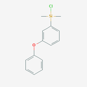 molecular formula C14H15ClOSi B1501588 间苯氧基苯基二甲基氯硅烷 CAS No. 41318-68-7