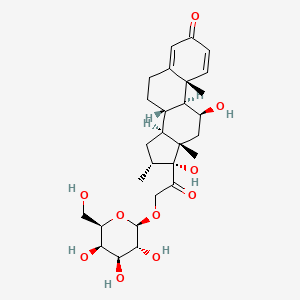 molecular formula C28H40O10 B1501589 Dexamethasone 21-O-b-D-galactopyranose 