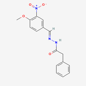 N'-[(E)-(4-methoxy-3-nitrophenyl)methylidene]-2-phenylacetohydrazide