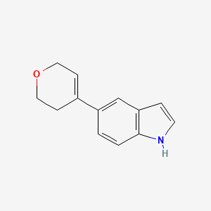 molecular formula C13H13NO B1501591 5-(3,6-Dihydro-2H-pyran-4-YL)-1H-indole CAS No. 885273-24-5