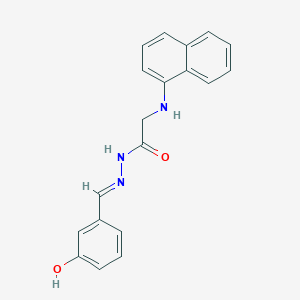 N'-[(E)-(3-Hydroxyphenyl)methylidene]-2-[(naphthalen-1-YL)amino]acetohydrazide