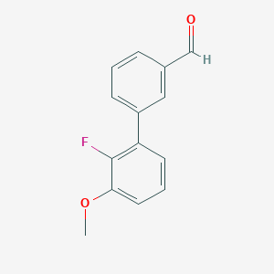 molecular formula C14H11FO2 B1501592 3-(2-Fluoro-3-methoxyphenyl)benzaldehyde CAS No. 885962-88-9