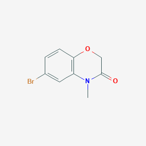 molecular formula C9H8BrNO2 B1501596 6-Bromo-4-methyl-1,4-benzoxazin-3-one CAS No. 24036-47-3