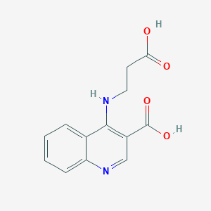 4-[(2-Carboxyethyl)amino]quinoline-3-carboxylic acid