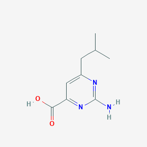 molecular formula C9H13N3O2 B1501606 2-氨基-6-异丁基嘧啶-4-羧酸 CAS No. 938458-90-3