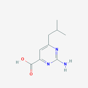 molecular formula C9H13N3O2 B1501606 2-アミノ-6-イソブチルピリミジン-4-カルボン酸 CAS No. 938458-90-3